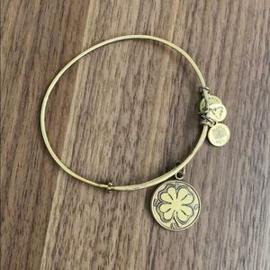 Four Leaf Clover Alex and Ani Gold Bracelet